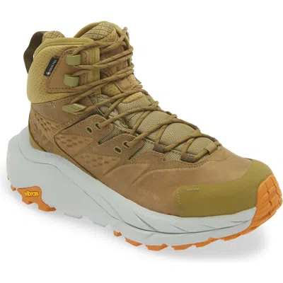 Hoka Kaha 2 Gtx Waterproof Hiking Boot In Green Moss/mercury