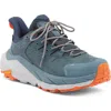 Hoka Kaha Low Gore-tex® Waterproof Sneaker In Goblin Blue/harbor Mist