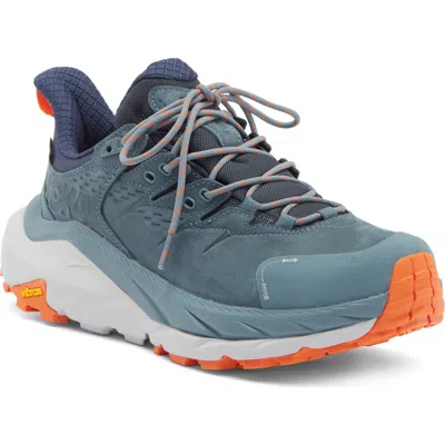 Hoka Kaha Low Gore-tex® Waterproof Sneaker In Goblin Blue/harbor Mist