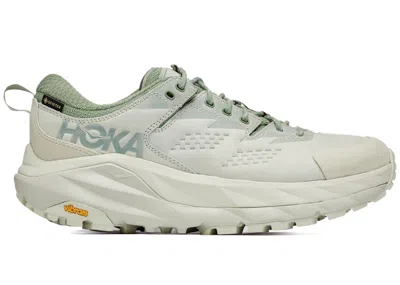 Pre-owned Hoka Kaha Low Goretex Sneakers In Celadon Tint/basil In Green