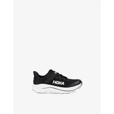 Hoka Blk/white Kids' Clifton 10 Mesh Trainers Eur 29.5 /11.5 Uk In Multi