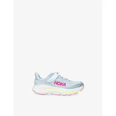 Hoka Kids' Clifton 10 Mesh Trainers White/comb Eur 28.5 /10.5 Uk