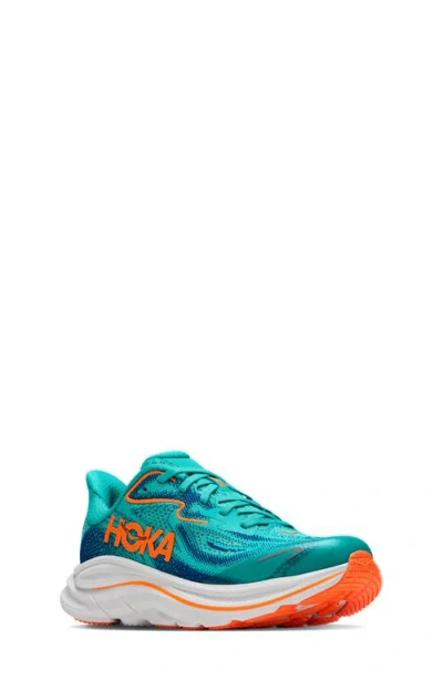 Hoka Kids' Clifton 10 Running Sneaker In Blue