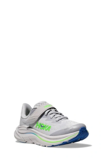 Hoka Kids' Clifton 10 Running Sneaker In Gray