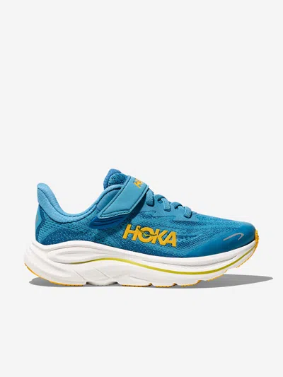 Hoka Kids Clifton 10 Trainers In Blue