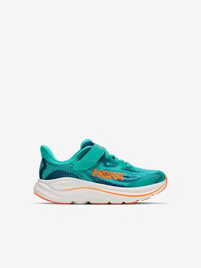 Hoka Kids Clifton 10 Trainers In Blue