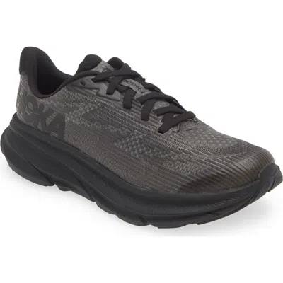 Hoka Kids' Clifton Youth Running Shoe In Black