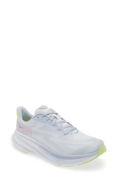 Hoka Kids' Clifton Youth Running Shoe In Gull / Sea Ice