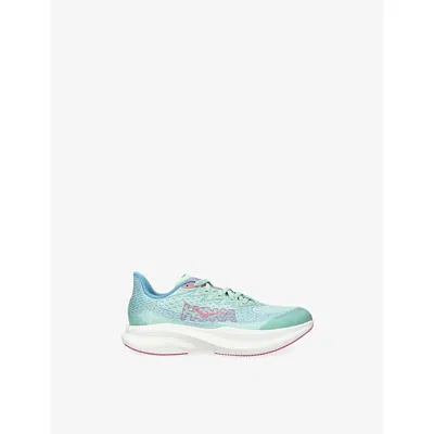 Hoka Turq Other Kids' Mach 6 Woven Trainers Eur 36.5 /3.5 Uk In Multi