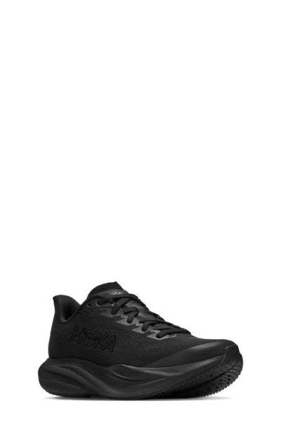 Hoka Kids' Mach 7 Running Shoe In Black