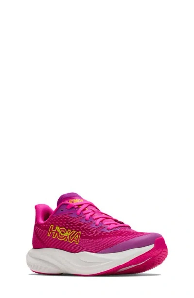 Hoka Kids' Mach 7 Running Shoe In Pink