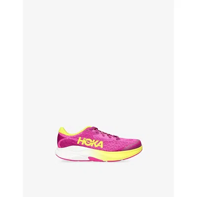 Hoka Kids' Rincon 4 Mesh Trainers Pink Comb Eur 39 /5.5 Uk