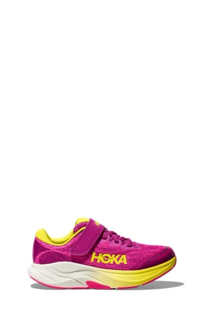 Hoka Rincon 4 Little Kids Kids Shoes Fuchsia/fuchsia: 11.5 Little Kid M In Pink