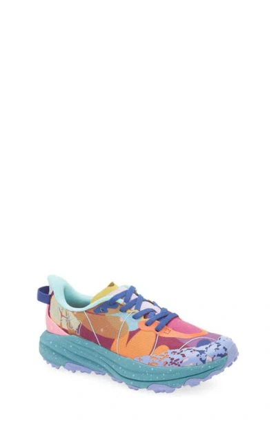Hoka Kids' Speedgoat 6 Studio Proba Trail Running Shoe In Multi