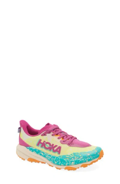 Hoka Kids' Speedgoat 6 Trail Running Shoe In Multi