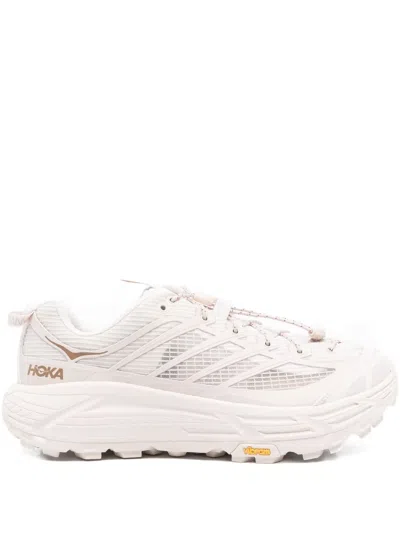 Hoka Lace-up Mesh Sneakers In Neutral