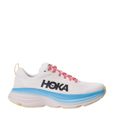 Hoka Lace-up Sneakers In Blanc De Blanc/swim Day
