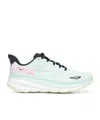 Hoka Mens Mint Fluorite Clifton 9 Mixed-material Trainers In White