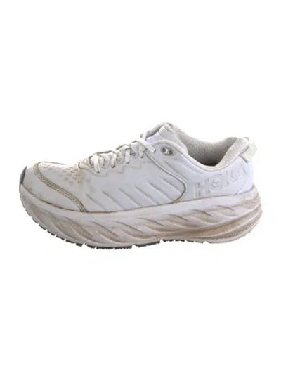 Pre-owned Hoka Leather Athletic Sneakers In Multi