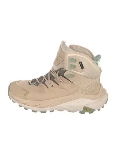 Pre-owned Hoka Leather Hiking Boots In Neutral