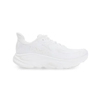 Hoka Lightweight Performance Sneakers With Cushioned Sole In White