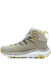 Hoka Logo-debossed Boots In Green