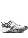 Hoka Breathable Mesh Sneakers With Cushioned Sole In White