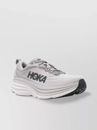 HOKA LOW TOP SNEAKERS KNITTED PANELS