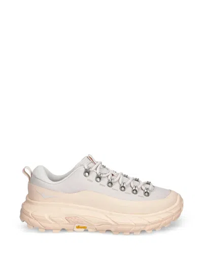 Hoka Lug-sole Eyelet-detail Sneakers In Neutral