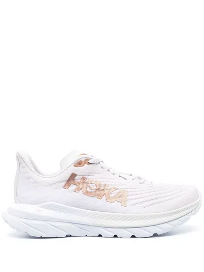 Hoka Mach 5 Low-top Sneakers In Nude