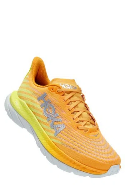 Hoka Mach 5 Running Shoe In Radiant Yellow/primrose