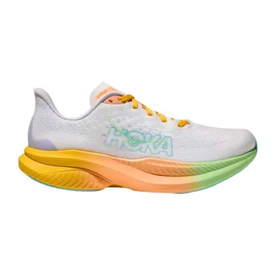 Hoka Mach 6 Gray Orange Ss25 Women's Shoes In Multi