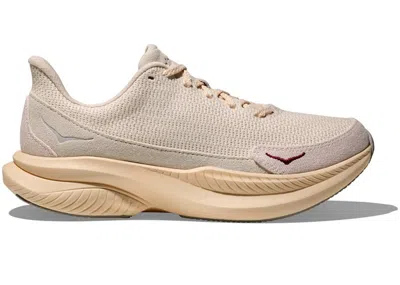 Pre-owned Hoka Mach 6 Long Sleeve Reformation Crochet (women's) Sneakers In Eggnog/shortbread In Brown