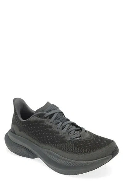 Hoka Mach 6 Running Shoe In Black/black