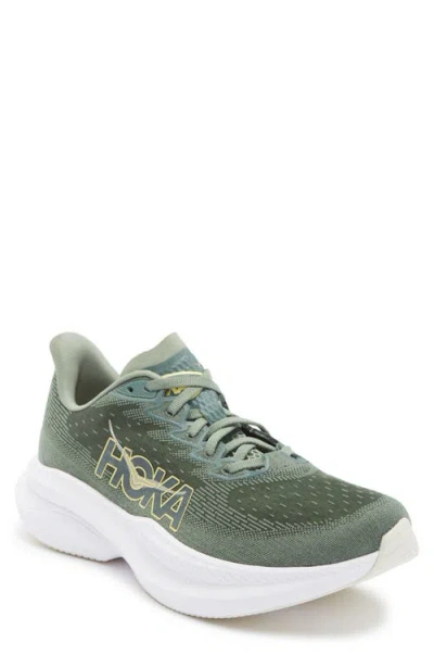 Hoka Mach 6 Running Shoe In Green