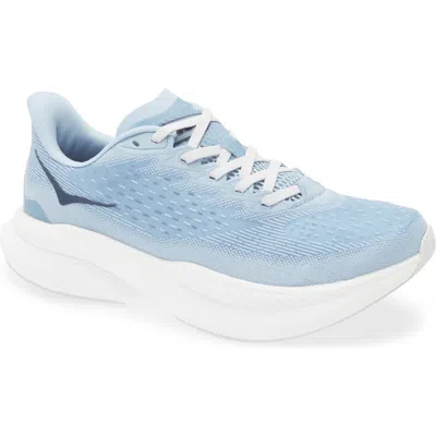 Hoka Mach 6 Running Shoe In Drizzle/white