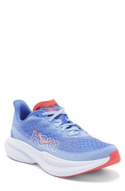 Hoka Mach 6 Running Shoe In Mirage/stellar Blue