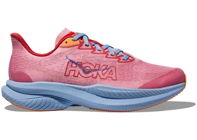 Pre-owned Hoka Mach 6 Sneakers In Peony/cerise