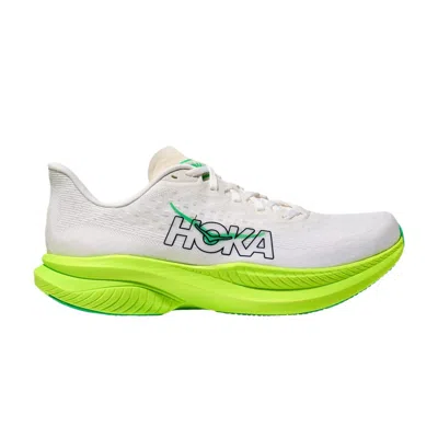 Pre-owned Hoka Mach 6 'white Neon Lime' | Men's Size 11