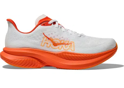 Pre-owned Hoka Mach 6 (women's) Sneakers In Frost/lava In Multi