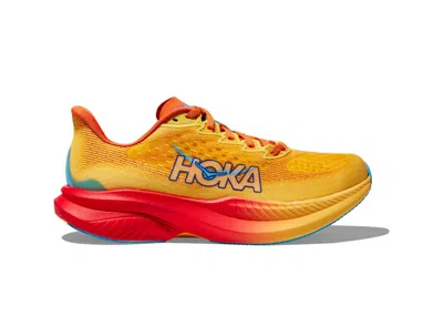Pre-owned Hoka Mach 6 (women's) Sneakers In Poppy/squash