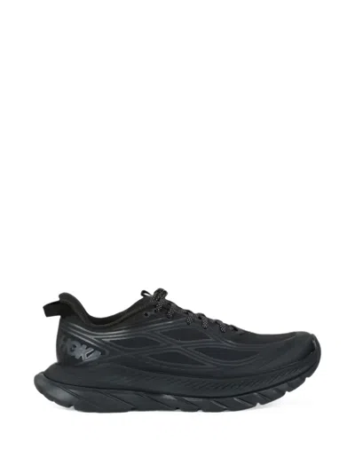 Hoka Mach Remastered Mesh-panel Sneakers In Black