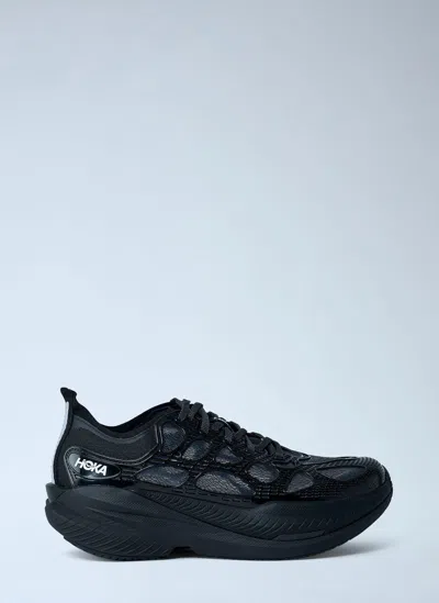 Hoka One One Mach X Caged Sneakers In Black