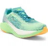 Hoka Mach X Running Shoe In Ocean Mist/lime Glow