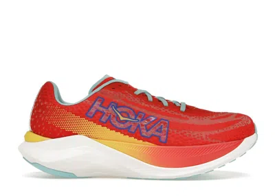 Pre-owned Hoka Mach X (women's) Sneakers In Cerise/cloudless In Multi