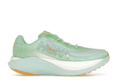 Pre-owned Hoka Mach X (women's) Sneakers In Lime Glow/sunlit Ocean