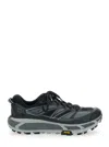 Hoka Mafate Speed 2 Black Low Top Sneakers With Logo Print On The Side In Tech Fabric Unisex In Multi