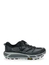 Hoka Mafate Speed 2 Black Low Top Sneakers With Logo Print On The Side In Tech Fabric Unisex