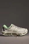 Hoka 'mafate Speed 2' Grey Low Top Sneakers With Logo Print On The Side In Tech Fabric Unisex