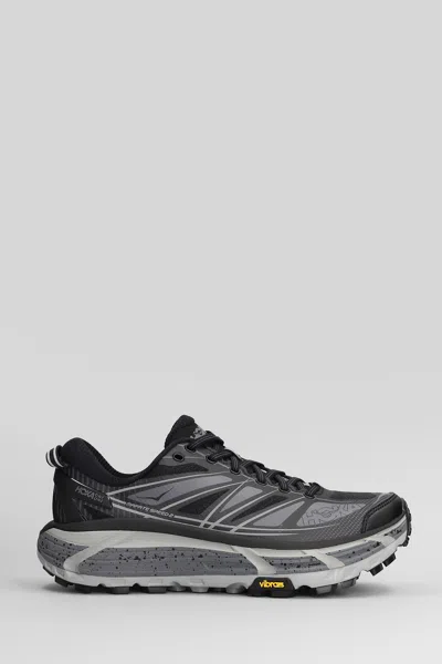HOKA MAFATE SPEED 2 SNEAKERS IN BLACK FABRIC